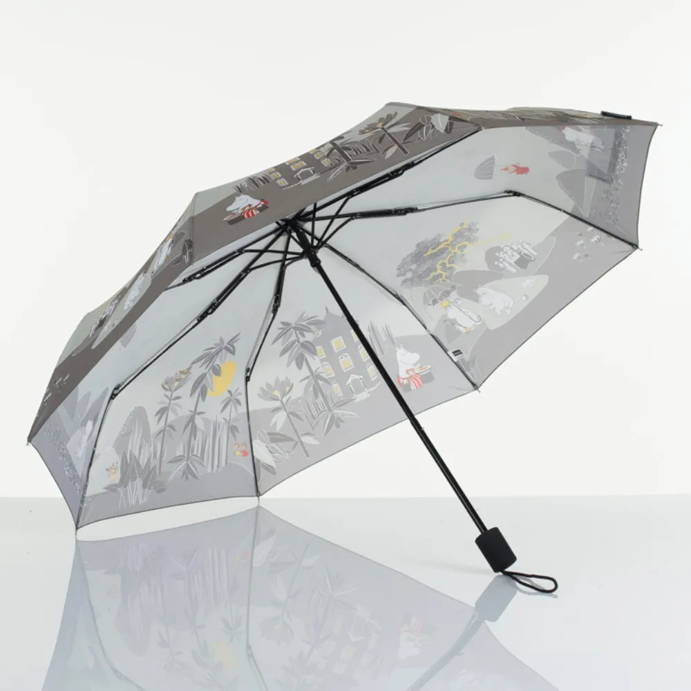 Moomins on Island Manual Umbrella Grey - Lasessor