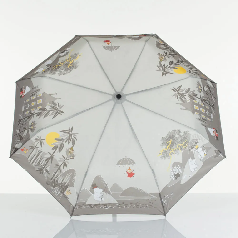 Moomins on Island Manual Umbrella Grey - Lasessor