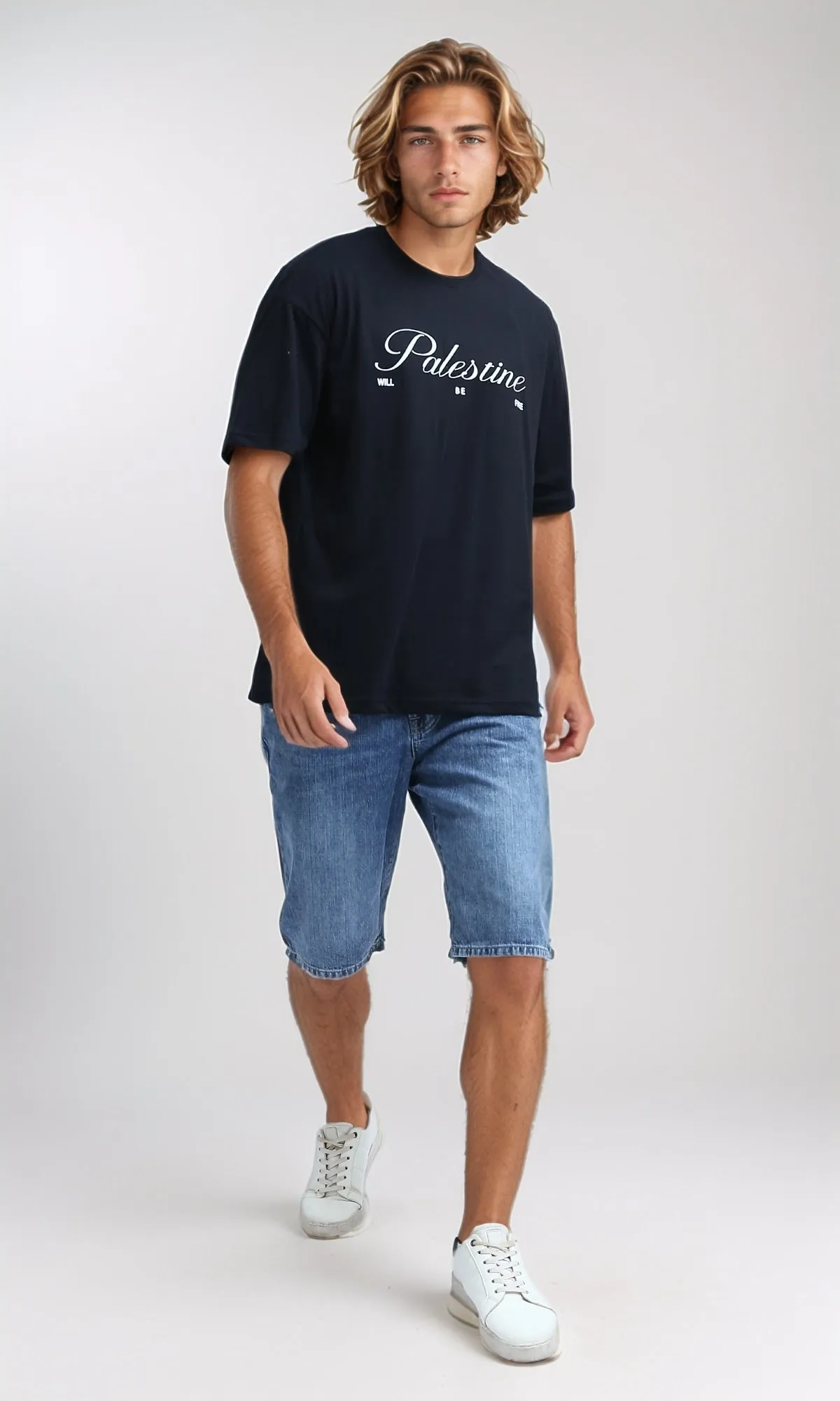 O198311 - Casual Round Neck Black Summer Tee