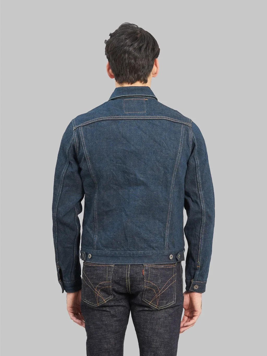 ONI Denim 02527P-KAKBR Secret Denim Kabuki Kakishibu Brown Premium 20oz Type III Jacket