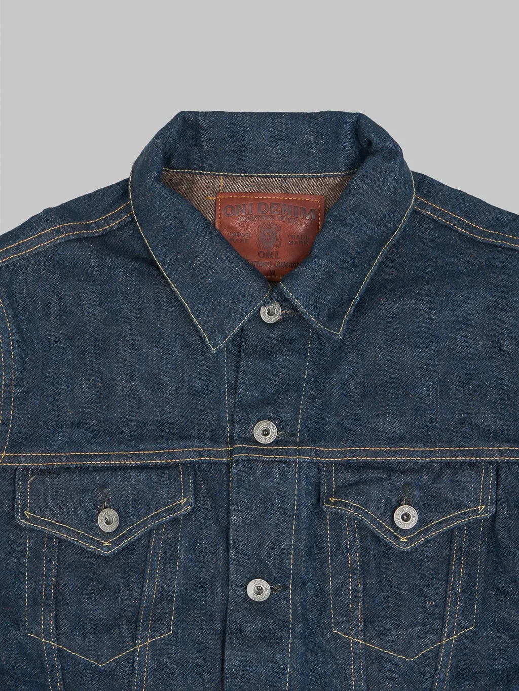 ONI Denim 02527P-KAKBR Secret Denim Kabuki Kakishibu Brown Premium 20oz Type III Jacket