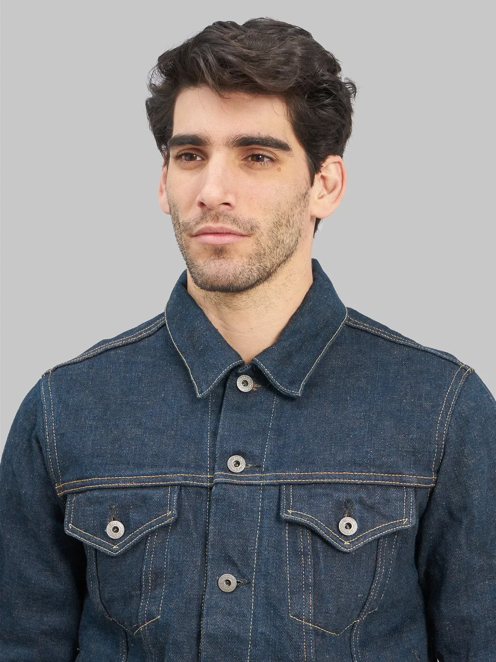 ONI Denim 02527P-KAKBR Secret Denim Kabuki Kakishibu Brown Premium 20oz Type III Jacket