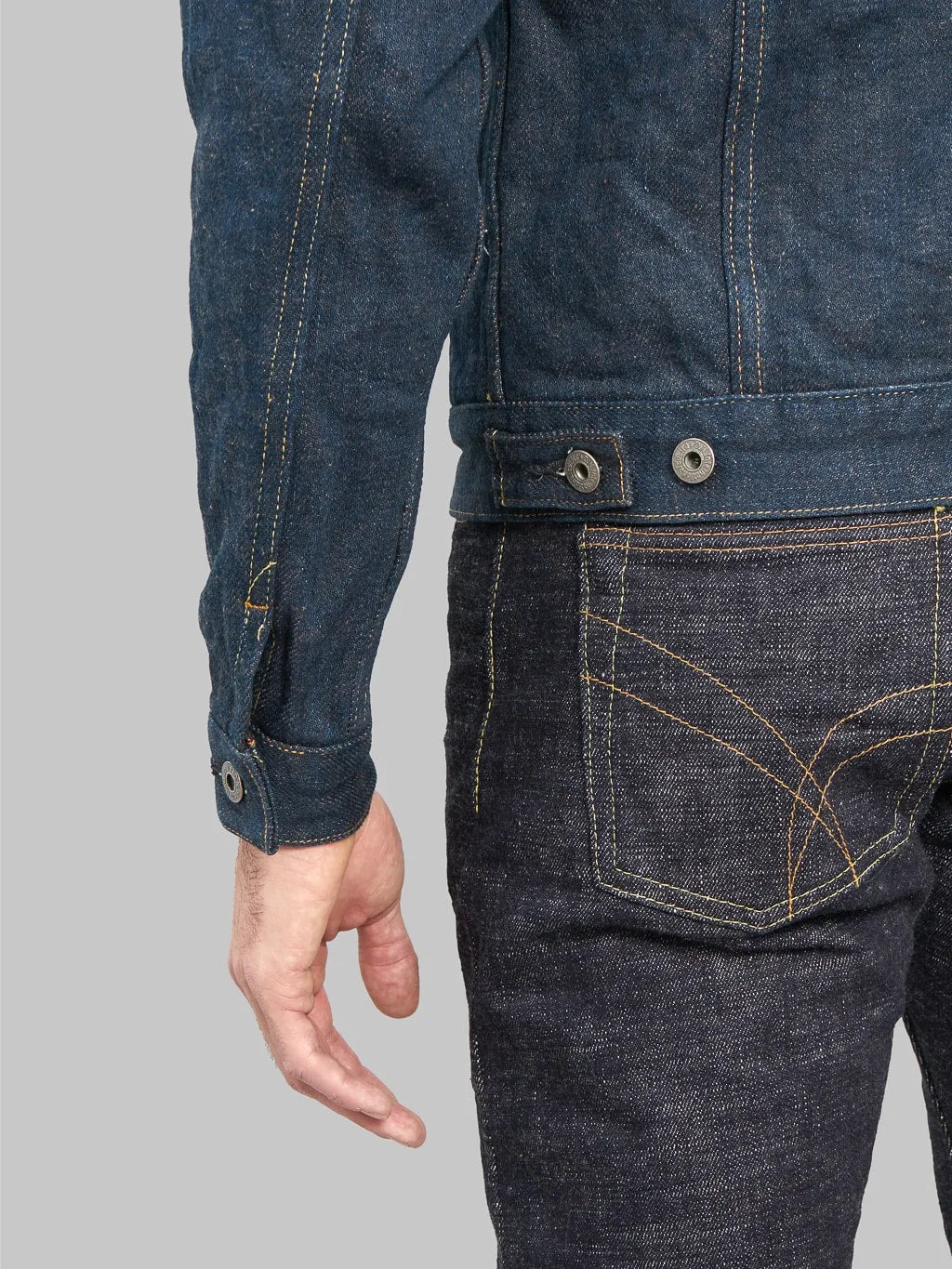 ONI Denim 02527P-KAKBR Secret Denim Kabuki Kakishibu Brown Premium 20oz Type III Jacket