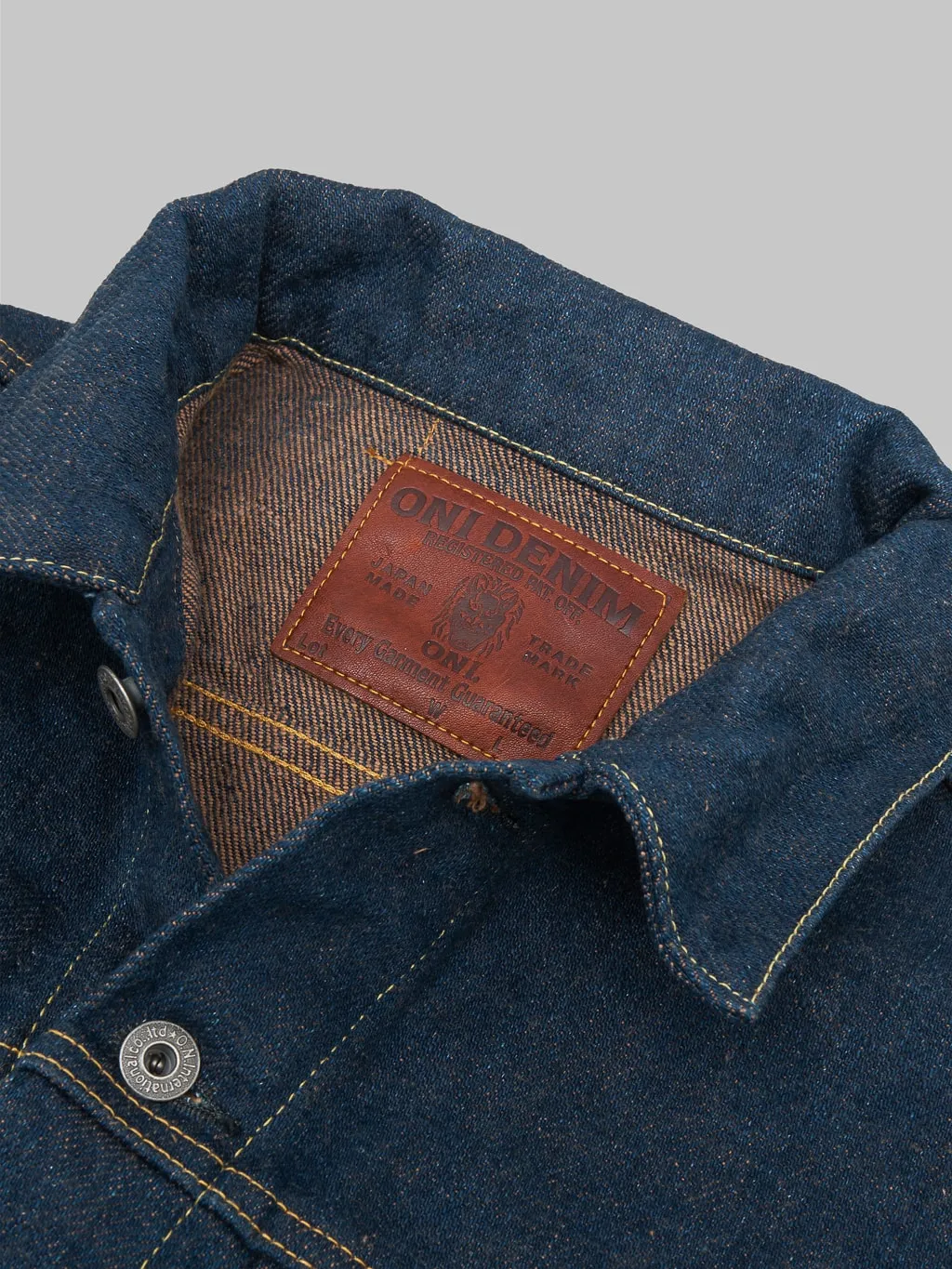ONI Denim 02527P-KAKBR Secret Denim Kabuki Kakishibu Brown Premium 20oz Type III Jacket