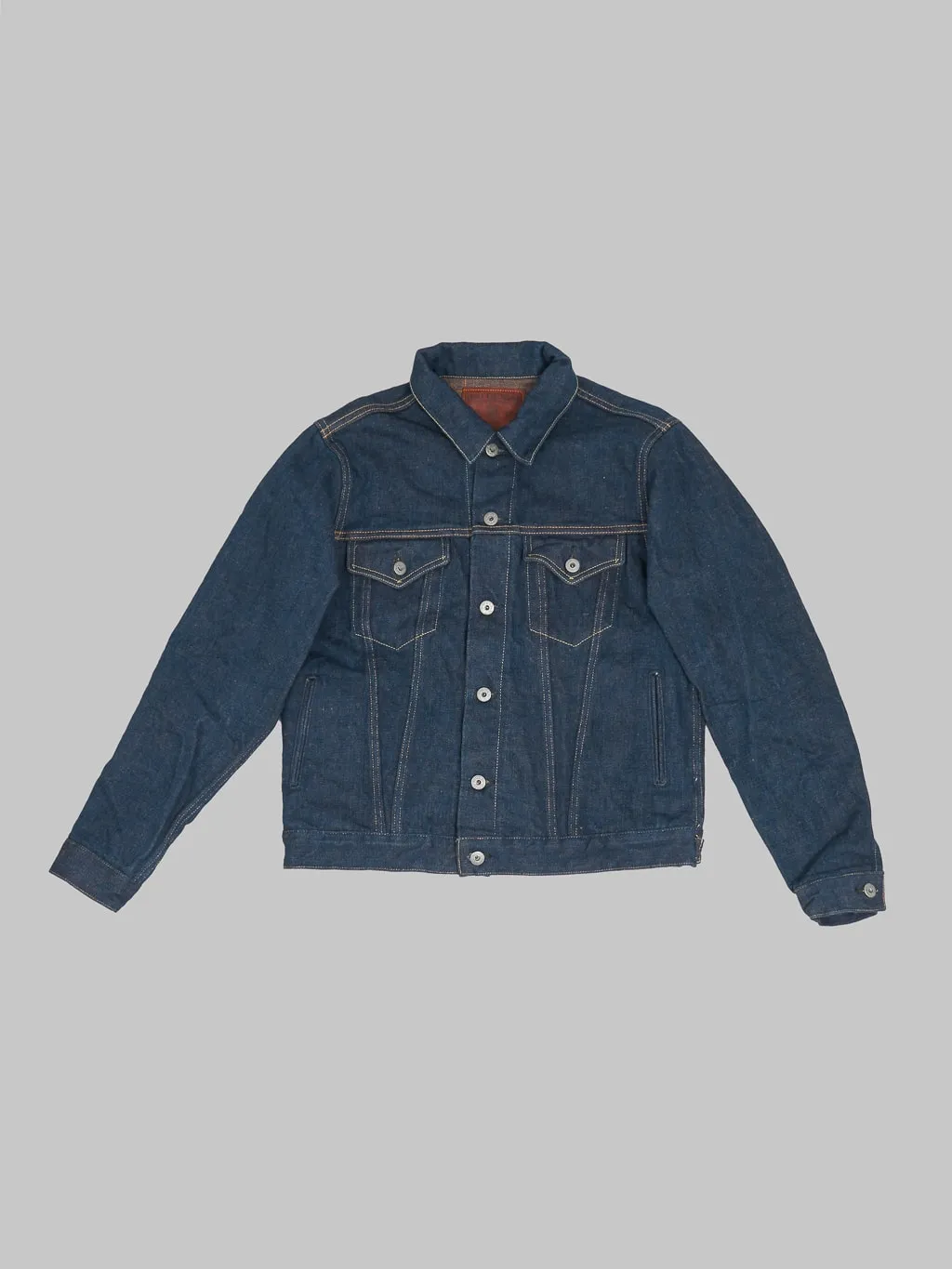 ONI Denim 02527P-KAKBR Secret Denim Kabuki Kakishibu Brown Premium 20oz Type III Jacket