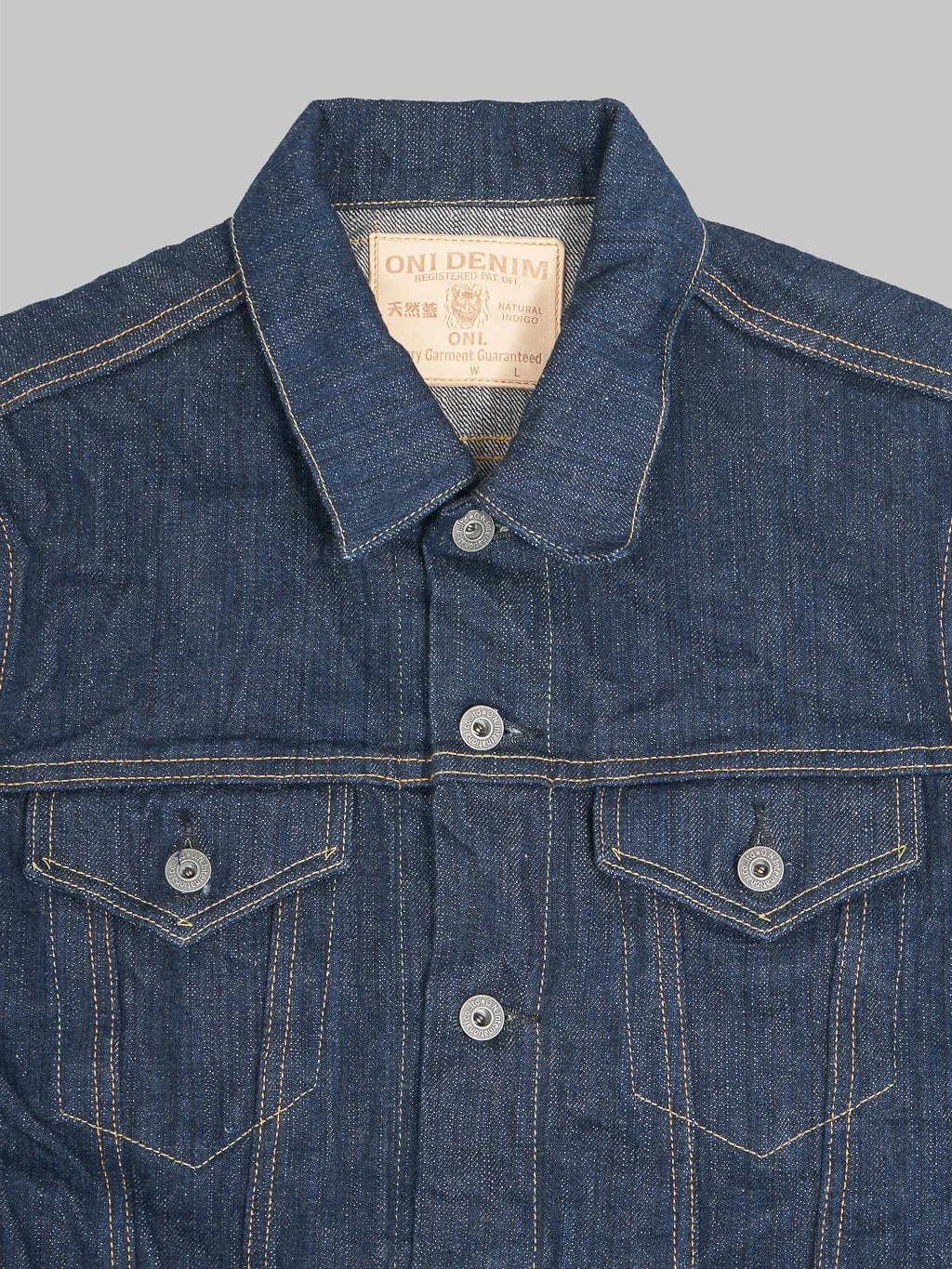 ONI Denim 02527P "Kiwami" 16oz Natural Indigo Type III Jacket