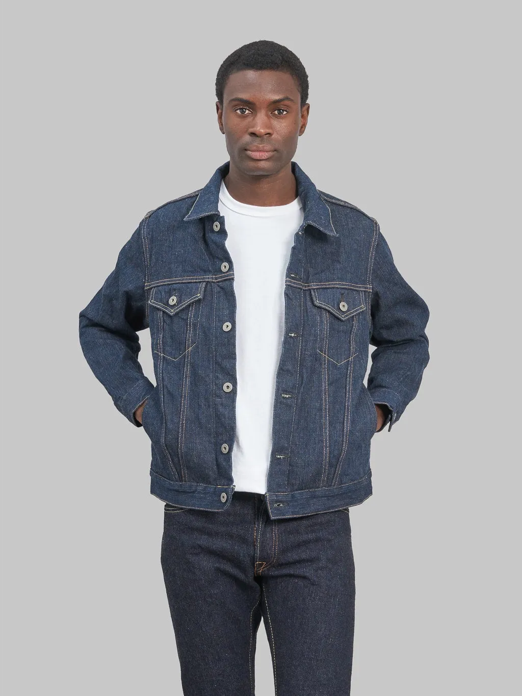 ONI Denim 02527P "Kiwami" 16oz Natural Indigo Type III Jacket