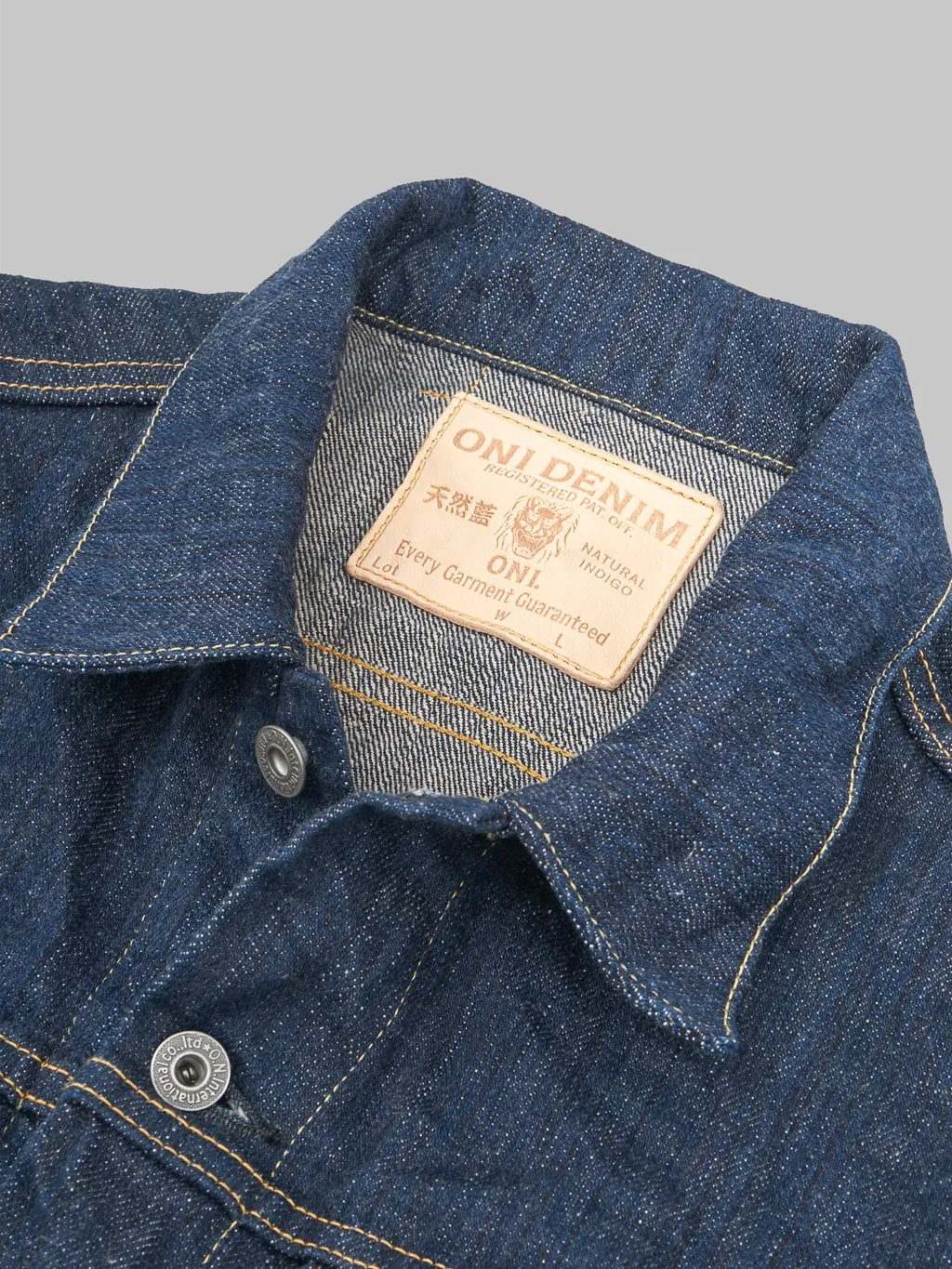 ONI Denim 02527P "Kiwami" 16oz Natural Indigo Type III Jacket