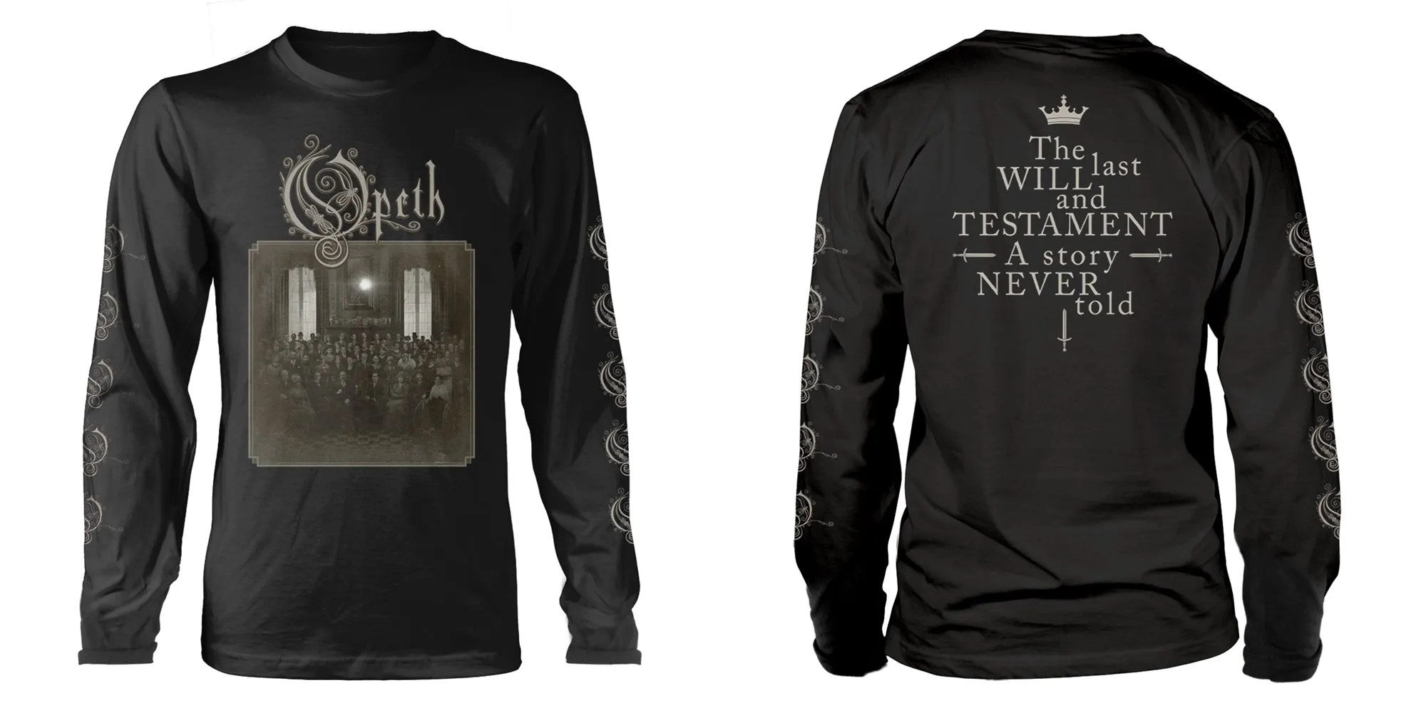 Opeth "The Last Will And Testament" Black Long Sleeve T shirt