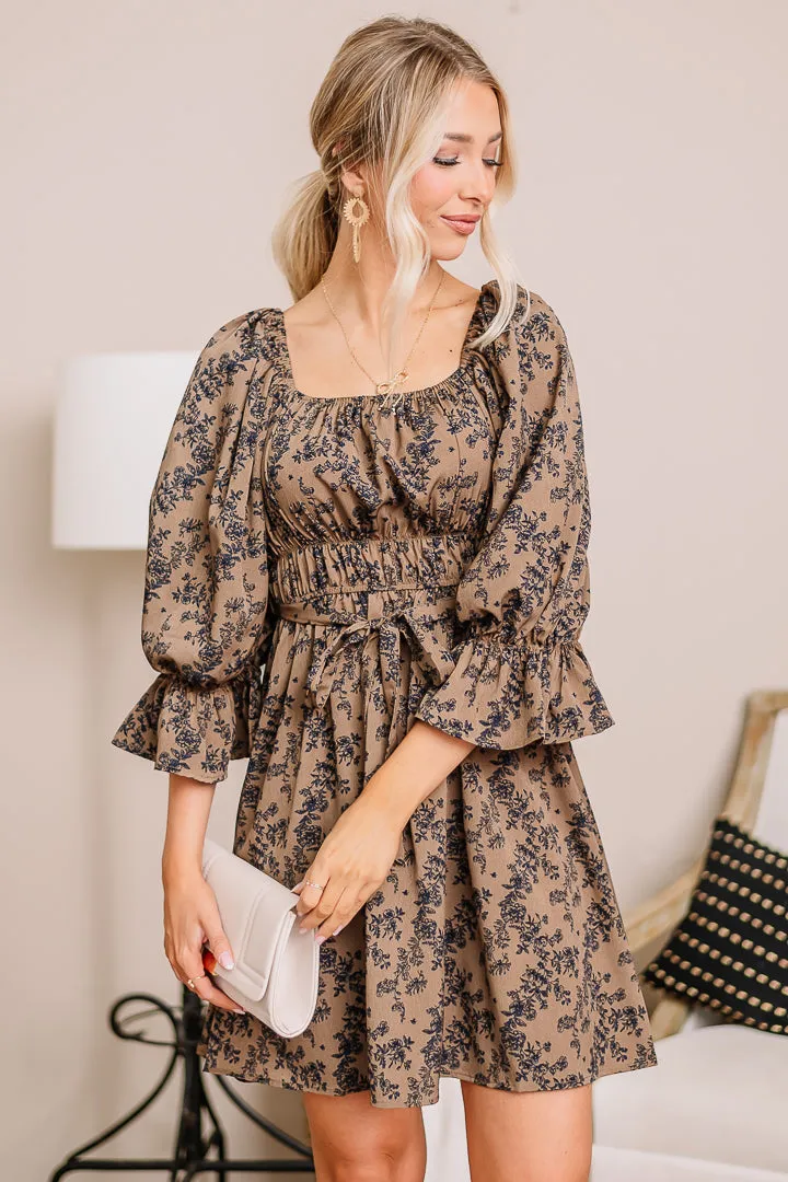 Out For The Count Floral Mini Dress