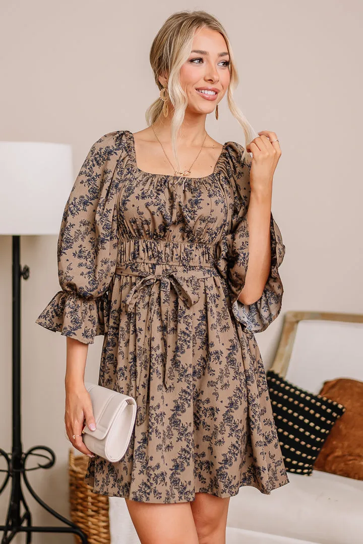 Out For The Count Floral Mini Dress