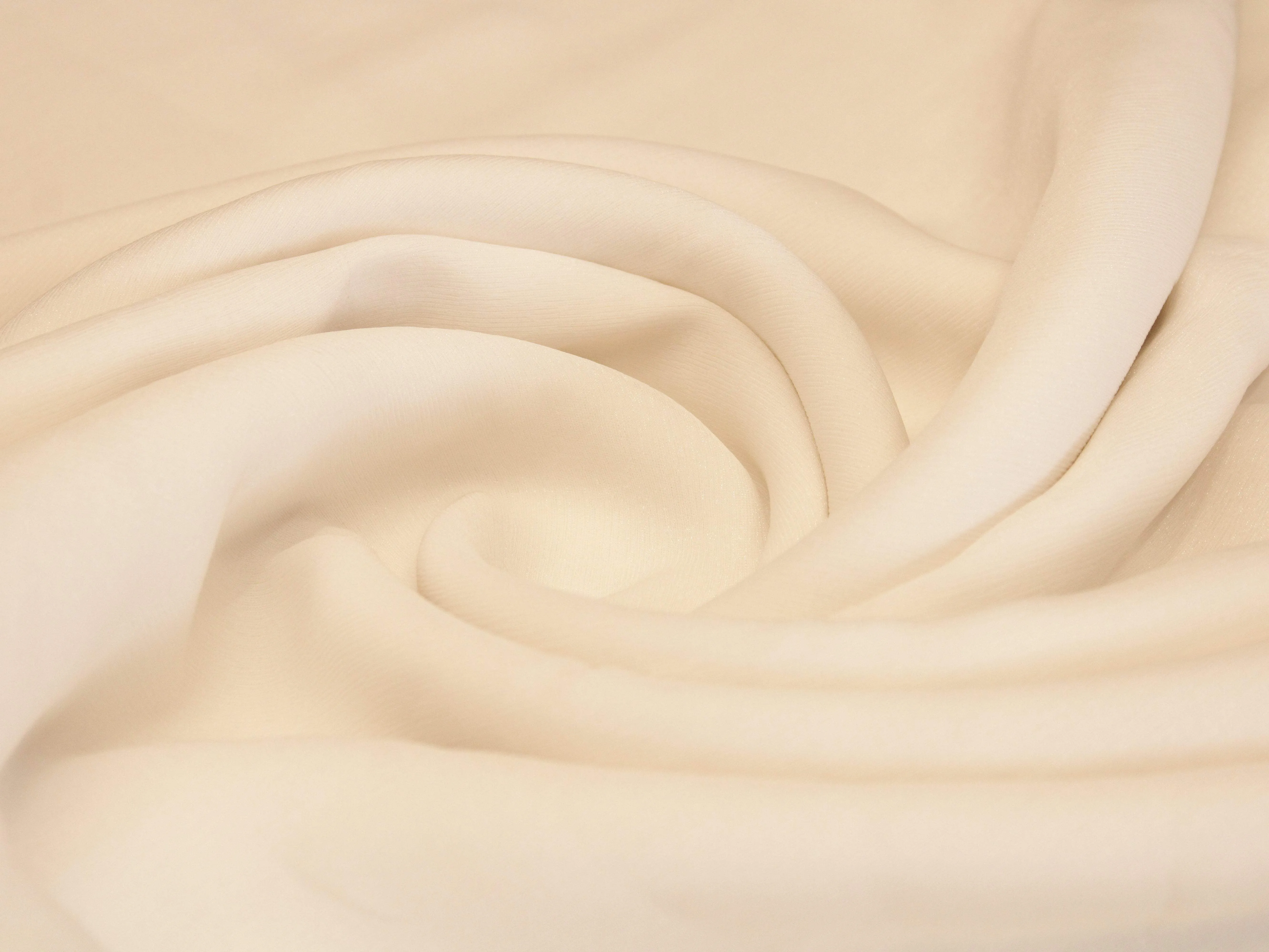 Plain Glitter Chinon Fabric  - White Dyeable