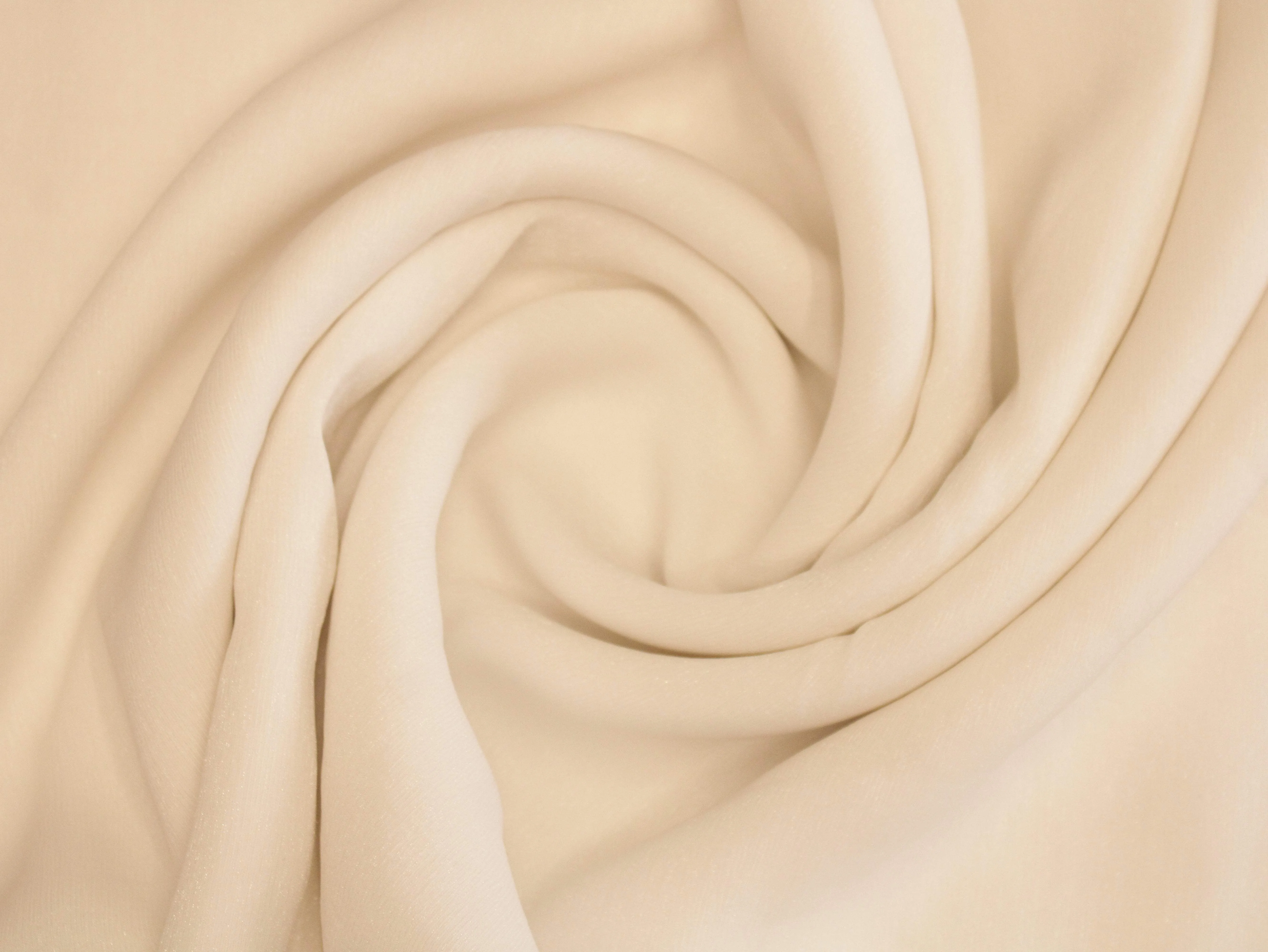 Plain Glitter Chinon Fabric  - White Dyeable