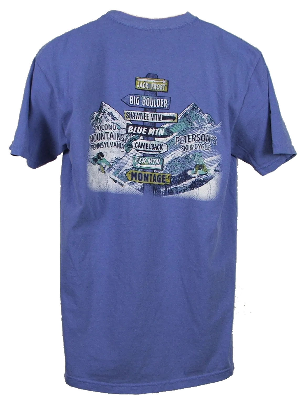 Pocono Mountain Ski Areas Short Sleeve Tee Shirt