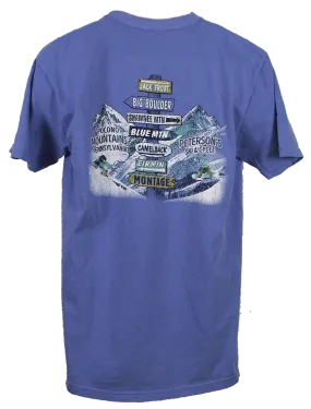 Pocono Mountain Ski Areas Short Sleeve Tee Shirt