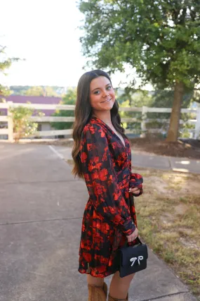 Red Floral Dress