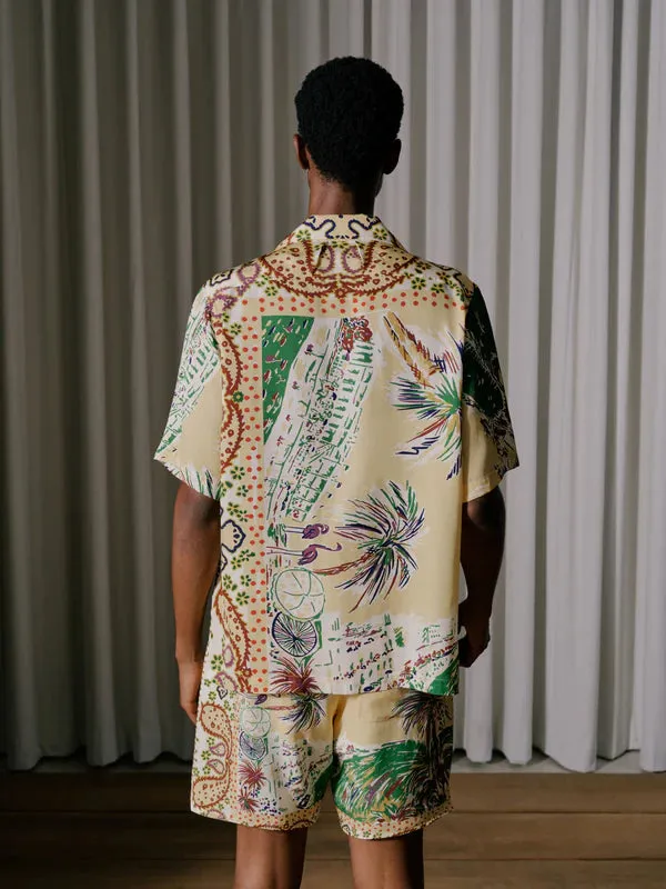 Rhude Palmina Silk Shirt Multi