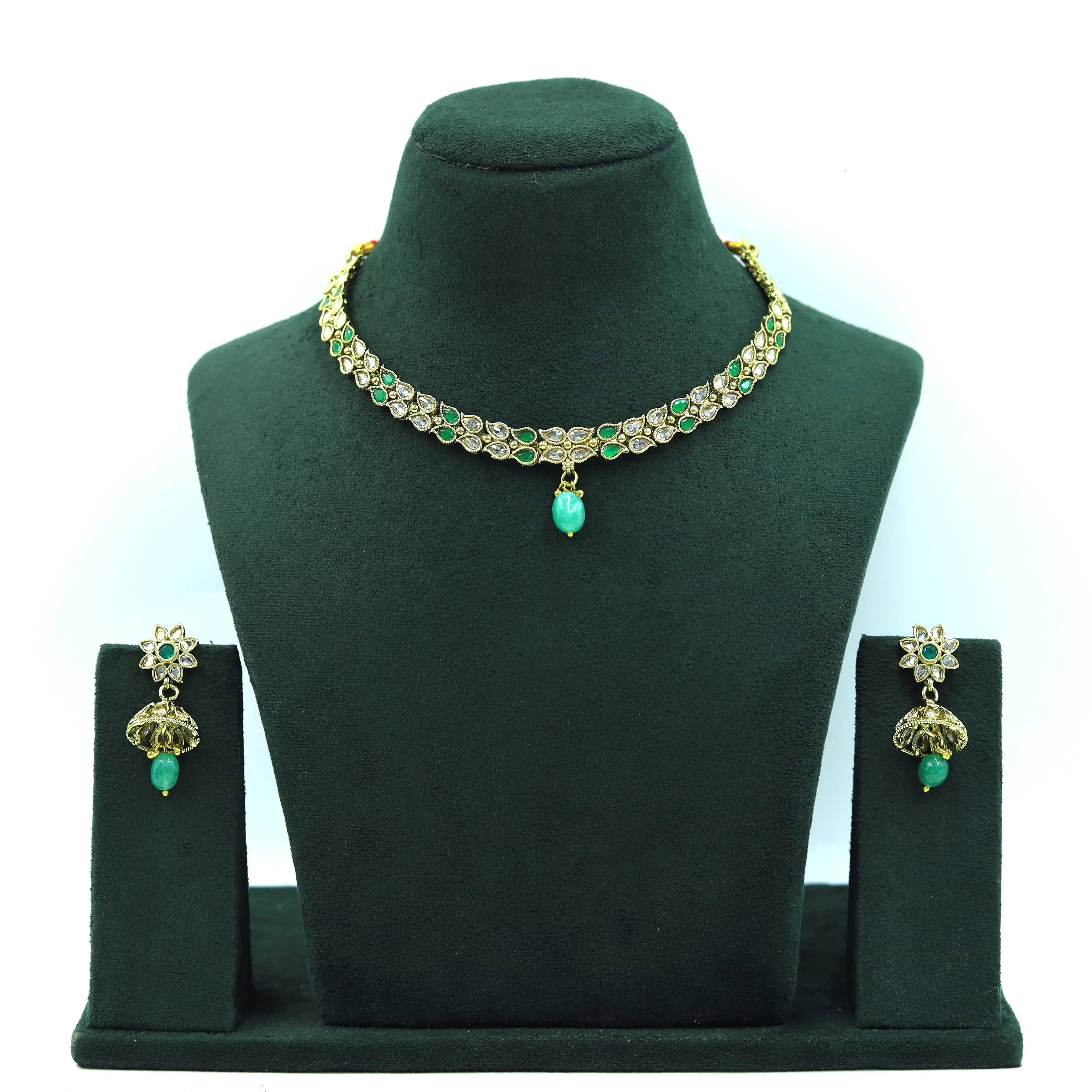 Round Neck Antique Necklace Set 3666-28