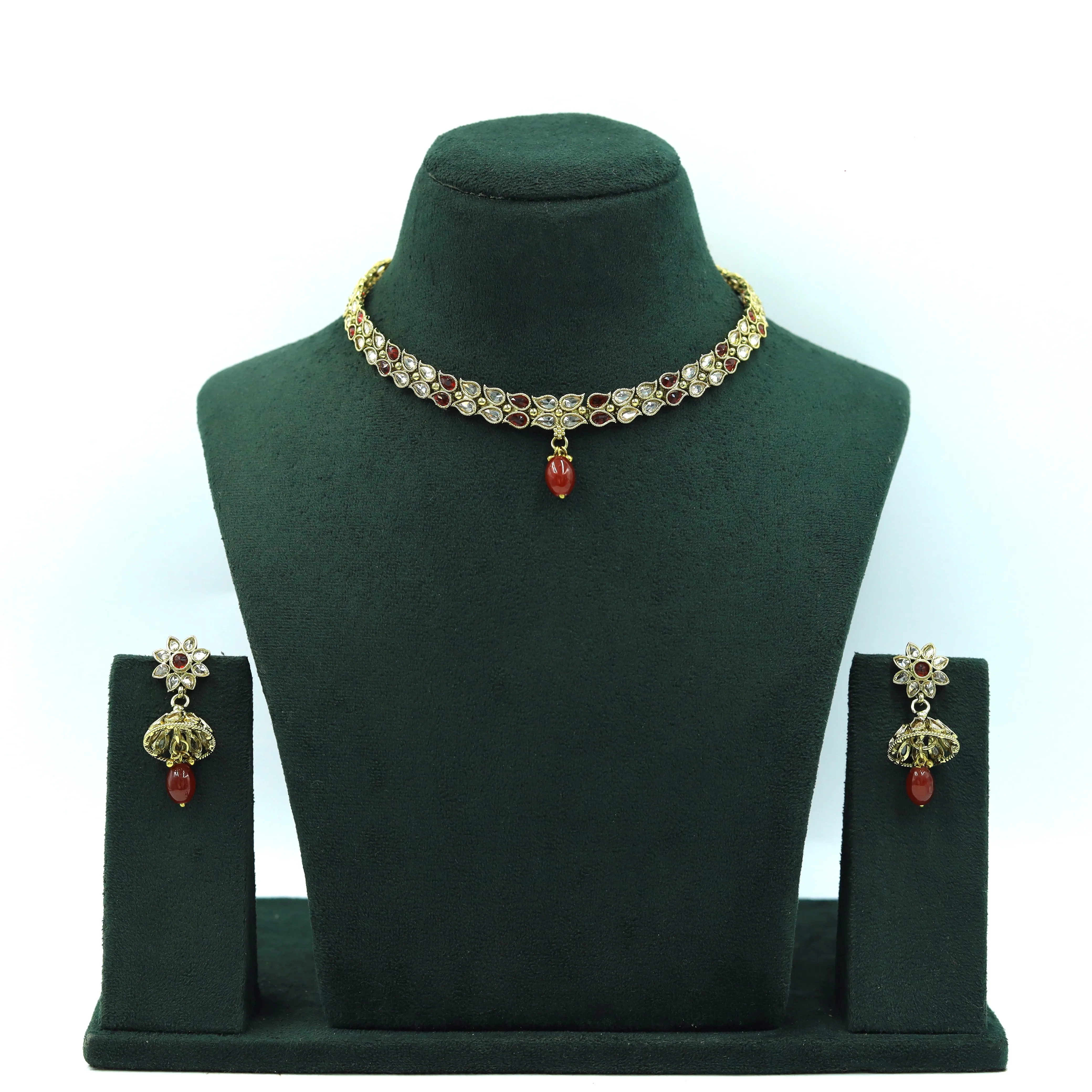Round Neck Antique Necklace Set 3666-28