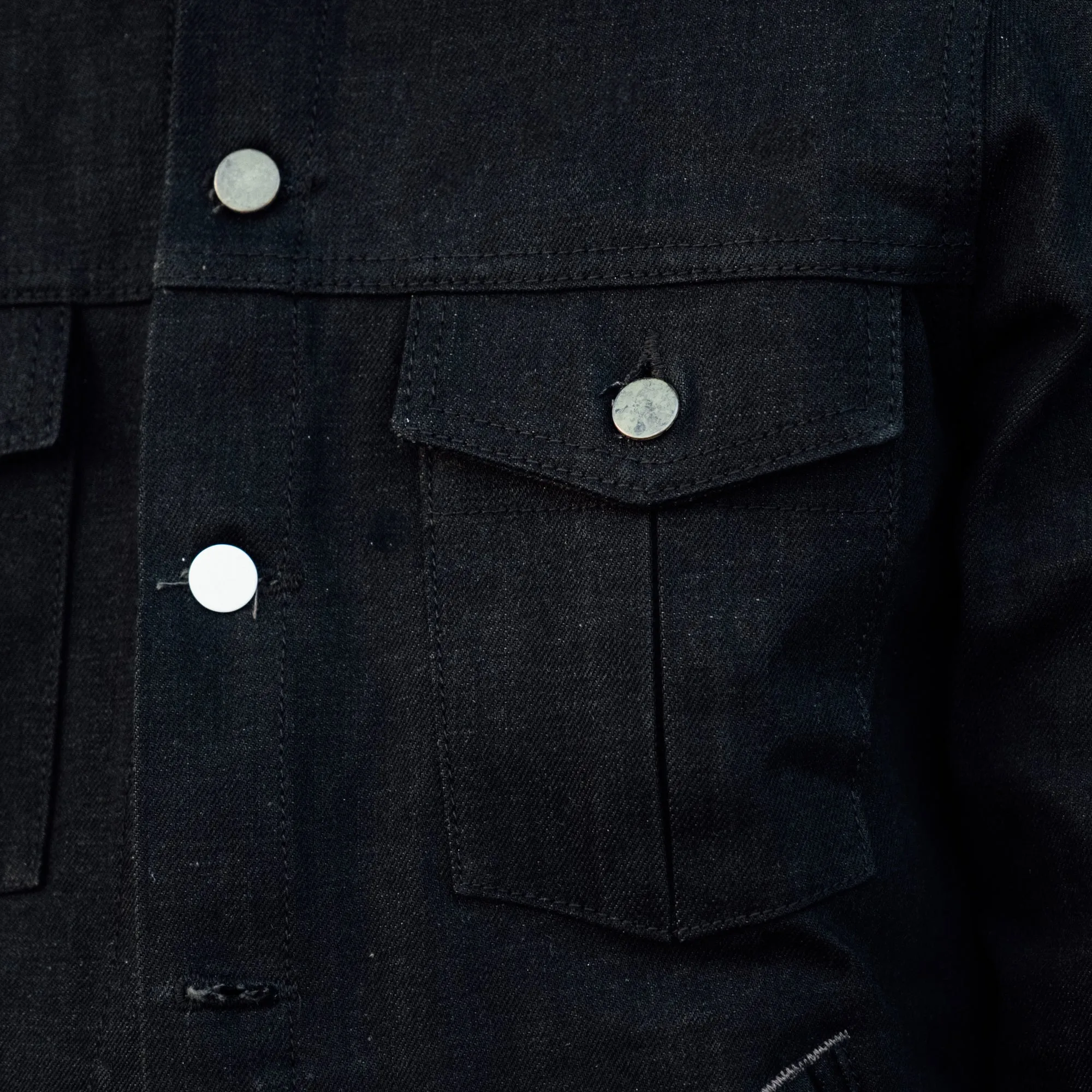 Schaeffers Sulphur Black Heavyweight 15oz Denim Jacket