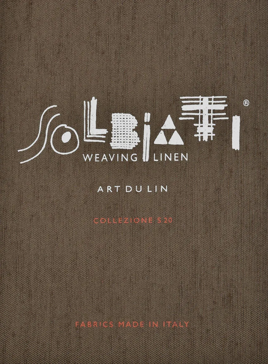 Solbiati Art Du Lin Light Melon Linen Pants