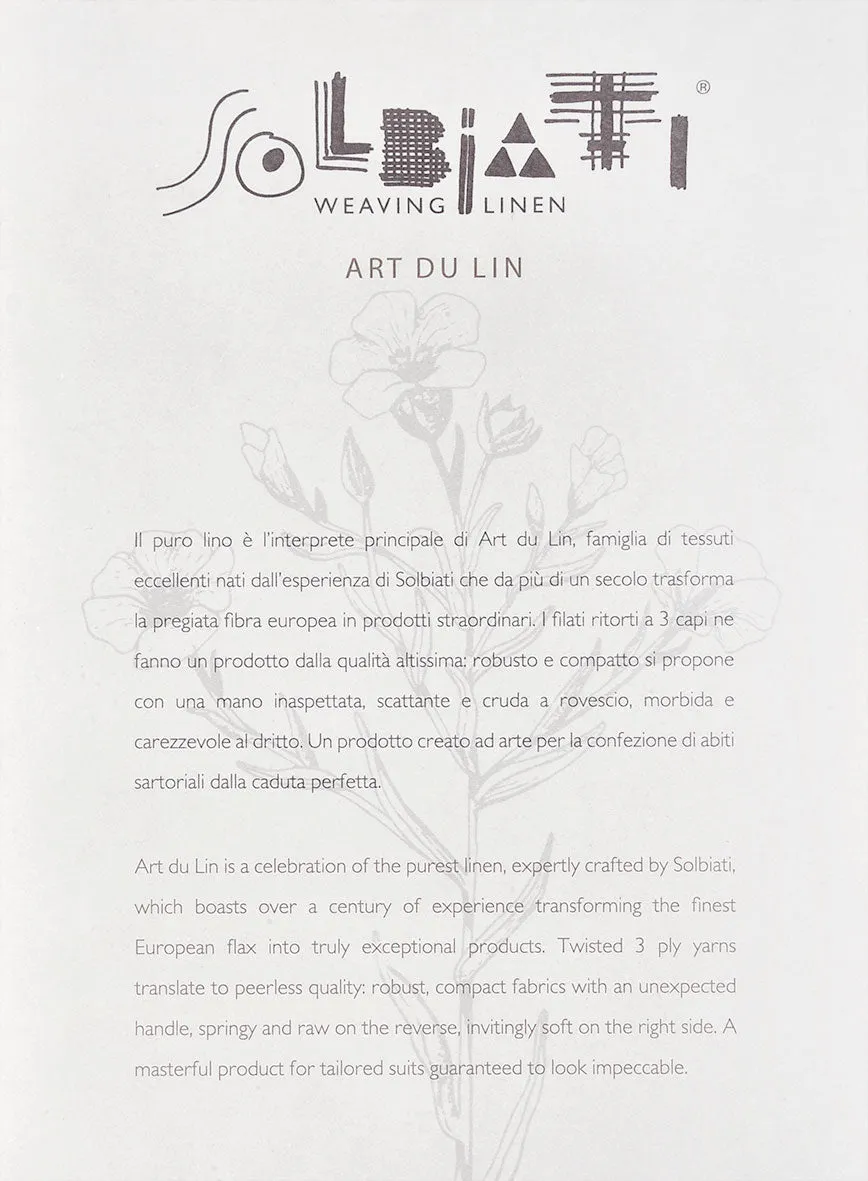 Solbiati Art Du Lin Light Melon Linen Pants