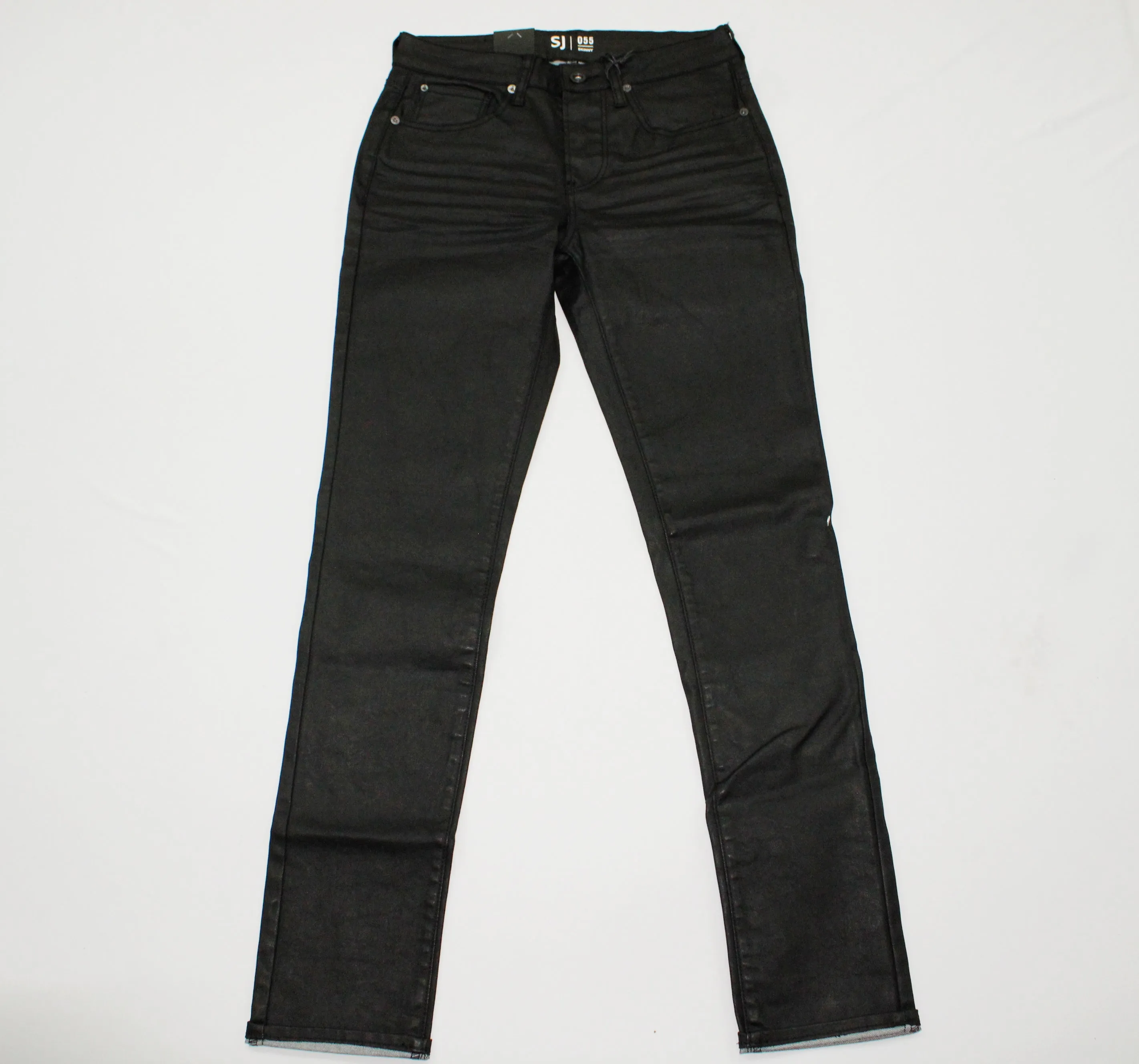 STEPHAN BLACK SKINNY WAX JEAN