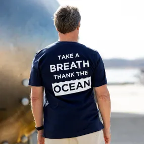 Navy Take A Breath T-Shirt - Relaxed Fit