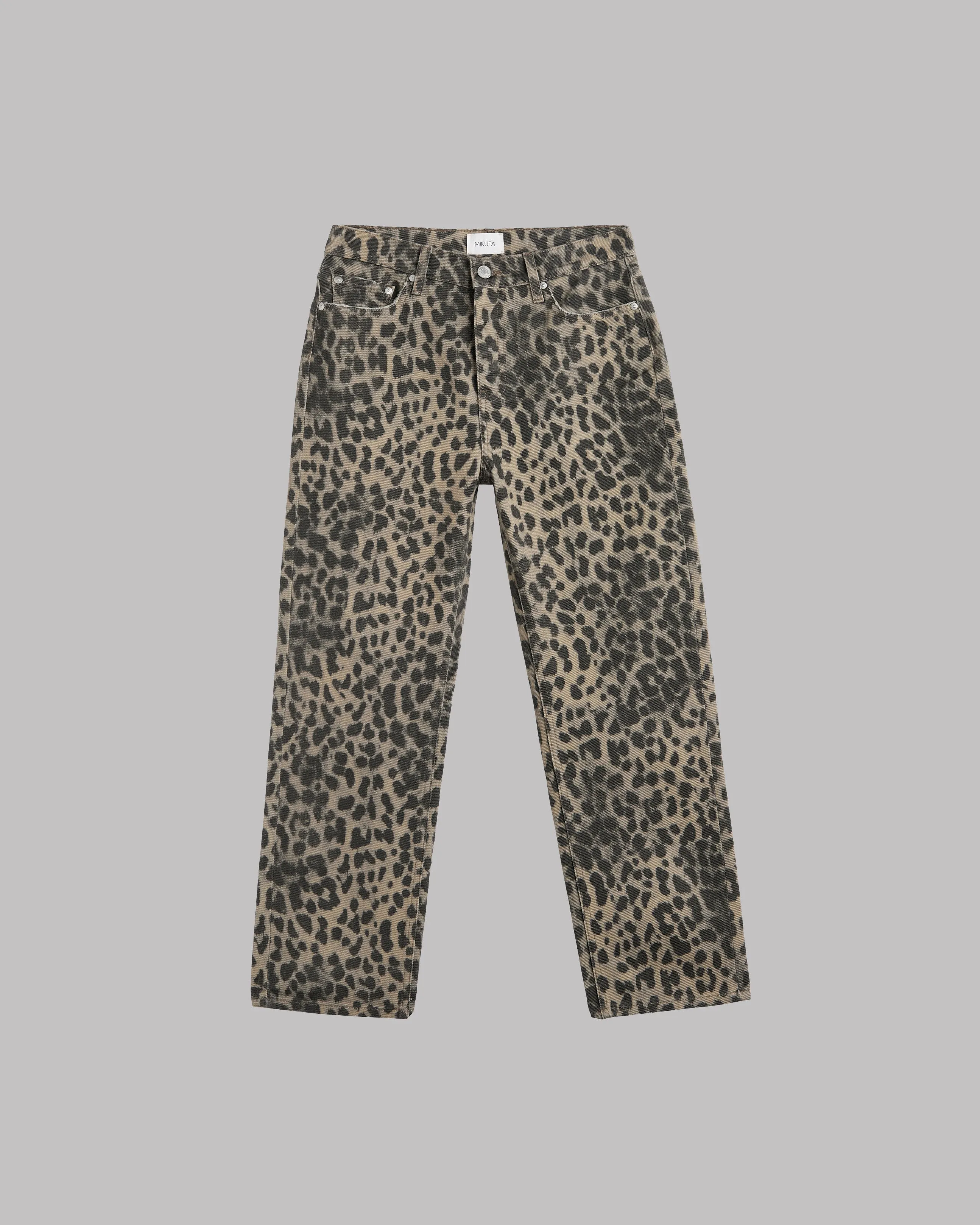 Stylish Womens Leo Cropped Straight-Leg Jeans