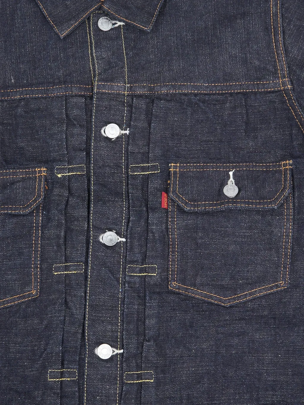 The Strike Gold SGJ50S 15oz Slub Grey Weft Type II Denim Jacket