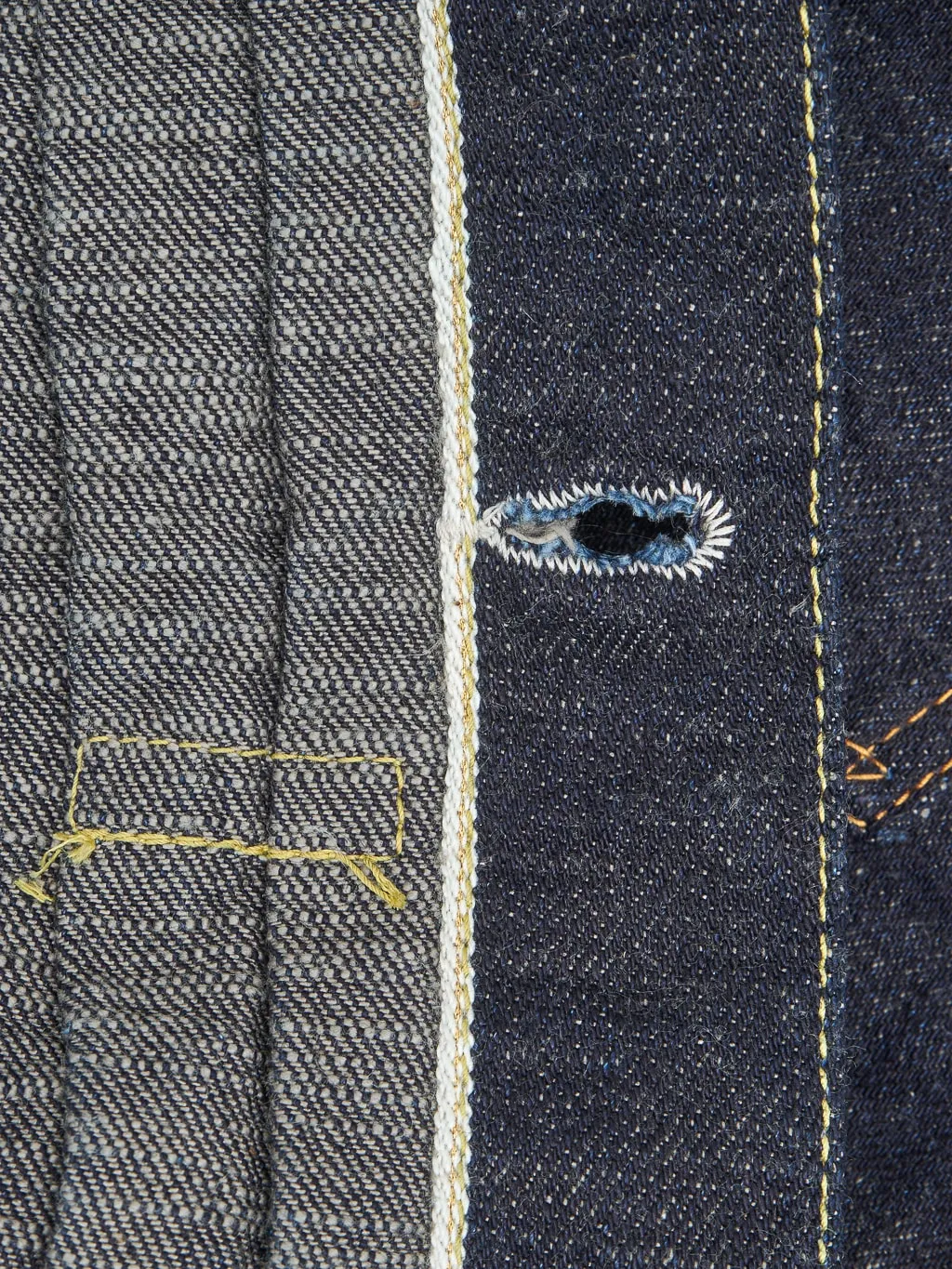 The Strike Gold SGJ50S 15oz Slub Grey Weft Type II Denim Jacket