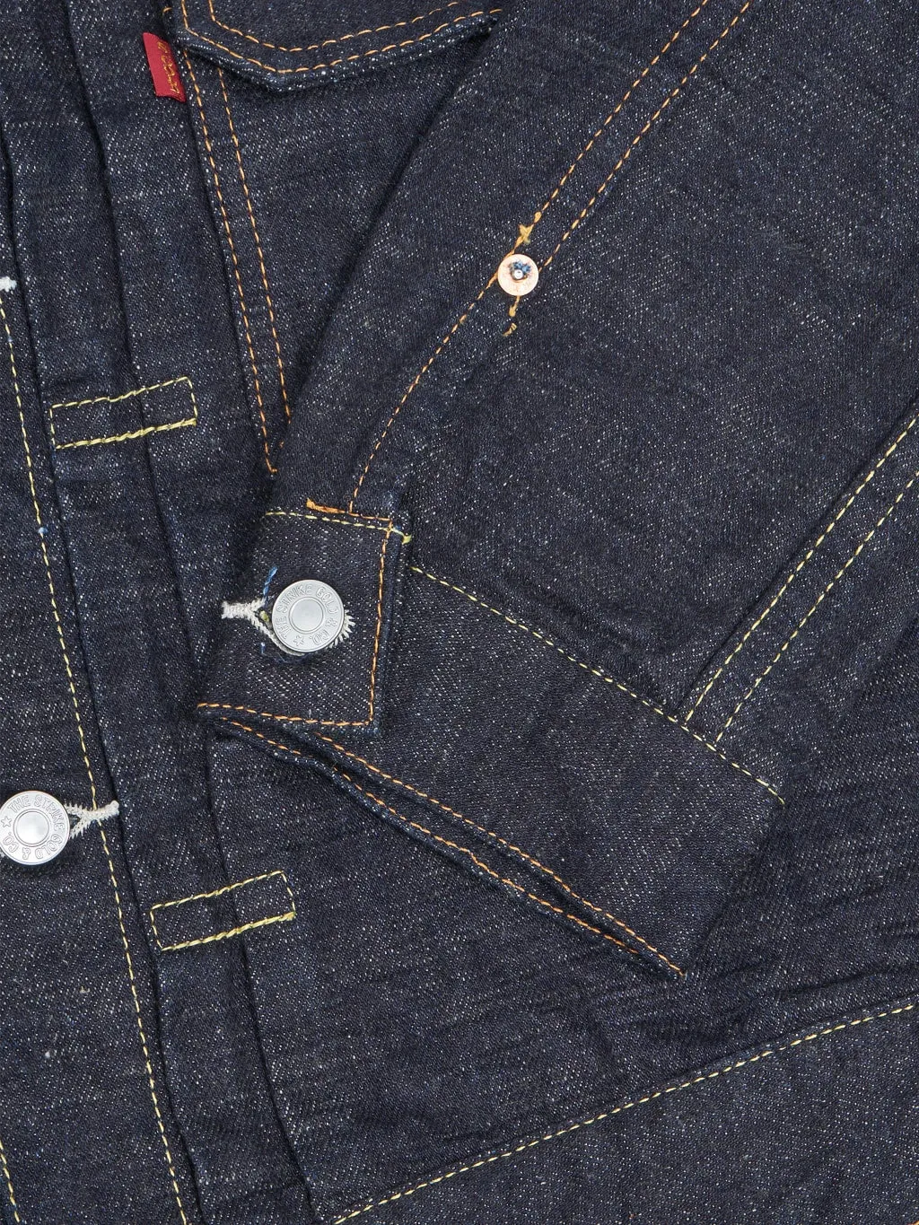The Strike Gold SGJ50S 15oz Slub Grey Weft Type II Denim Jacket