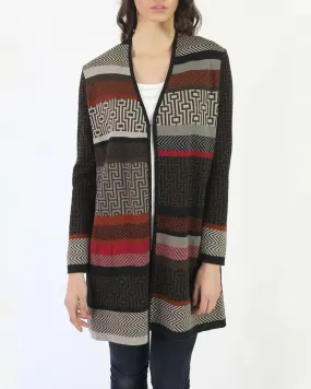 Tukano Jacquard Baby Alpaca Long Cardigan