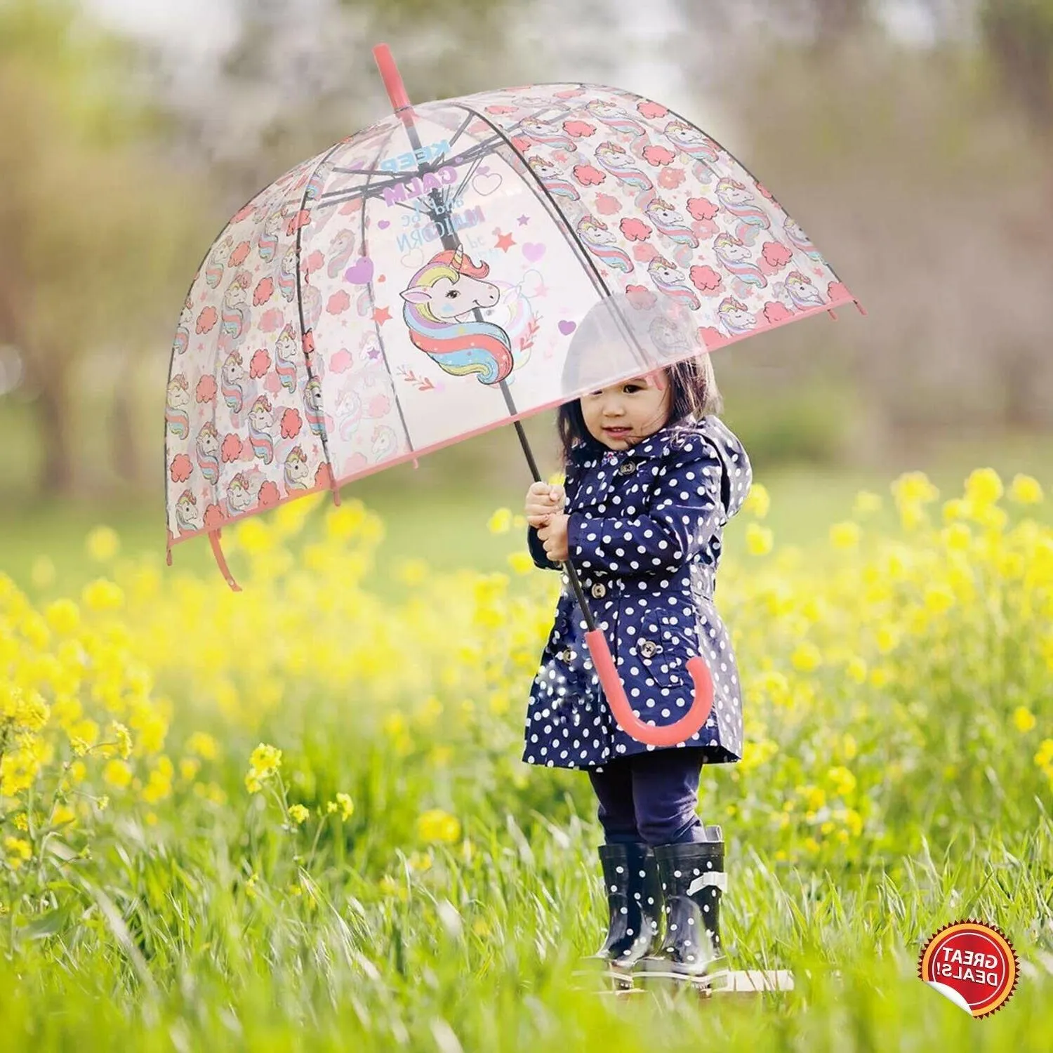 Unicorn Umbrella with Whistle