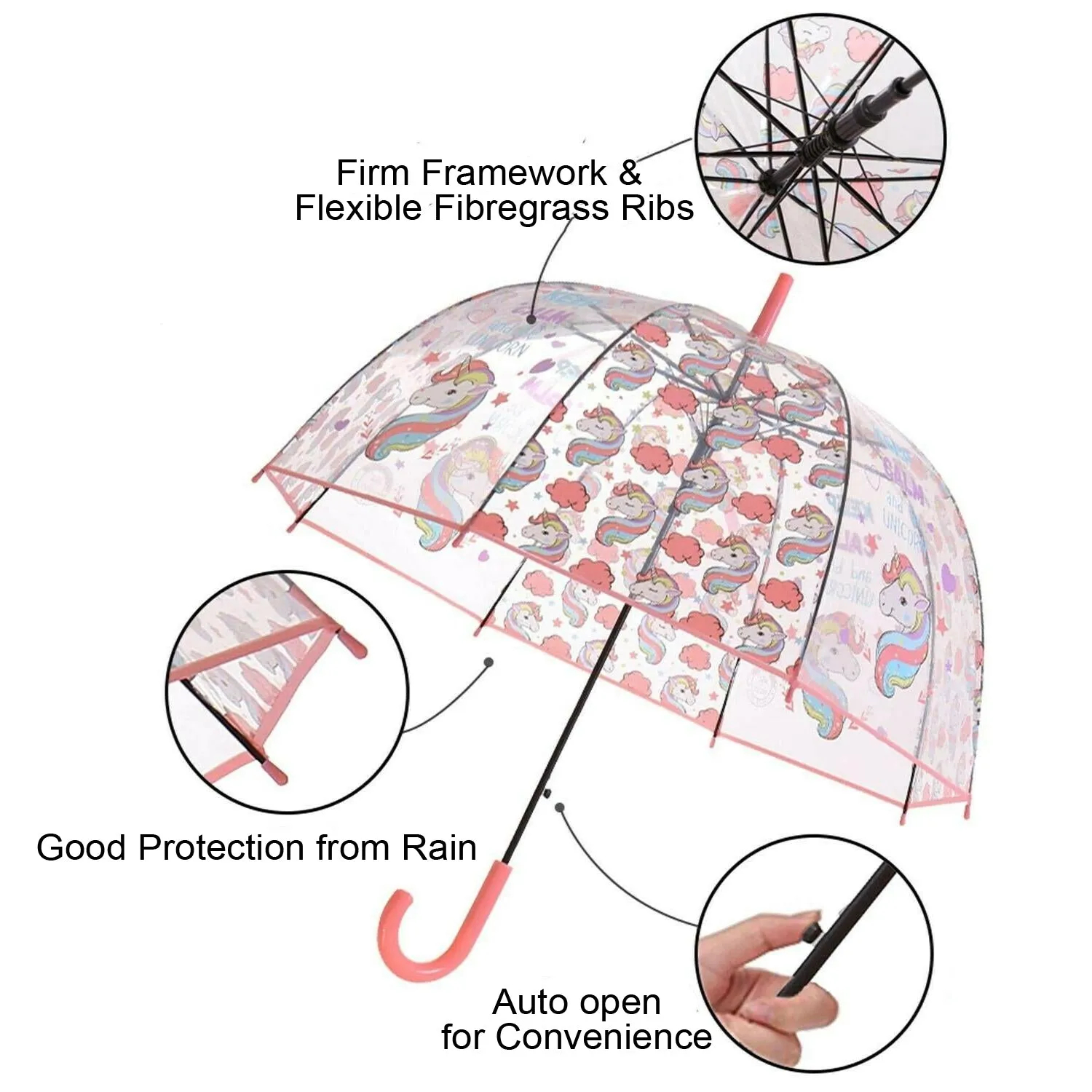 Unicorn Umbrella with Whistle