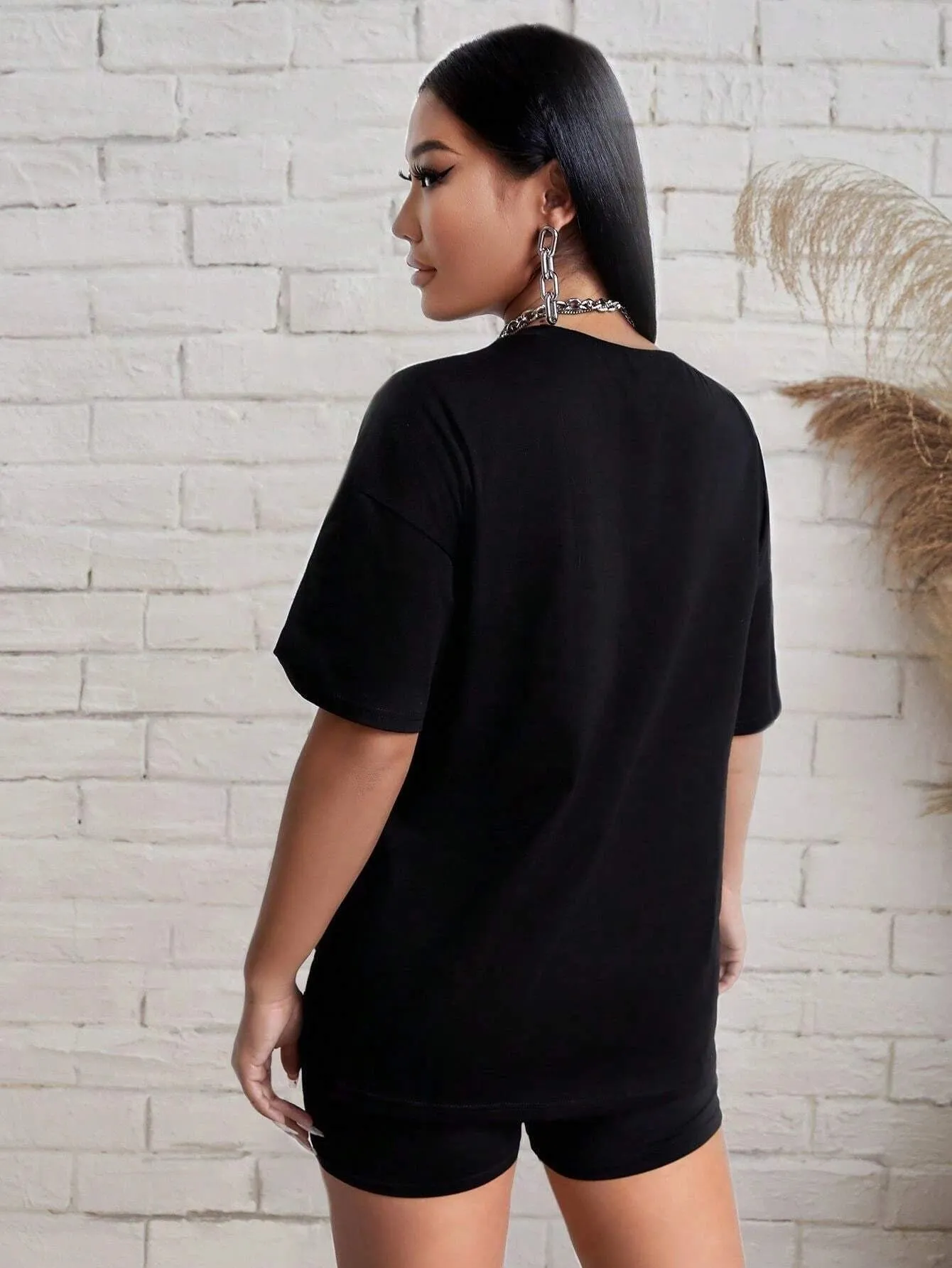 Women Cotton T Shirts Two Piece Set